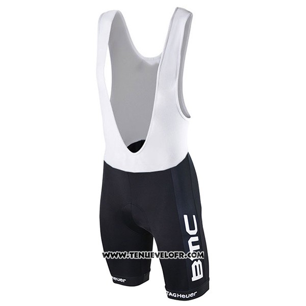 2017 Maillot Ciclismo BMC Rouge et Noir Manches Courtes et Cuissard